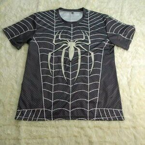 Black Athletic Spider Shirt Size Large